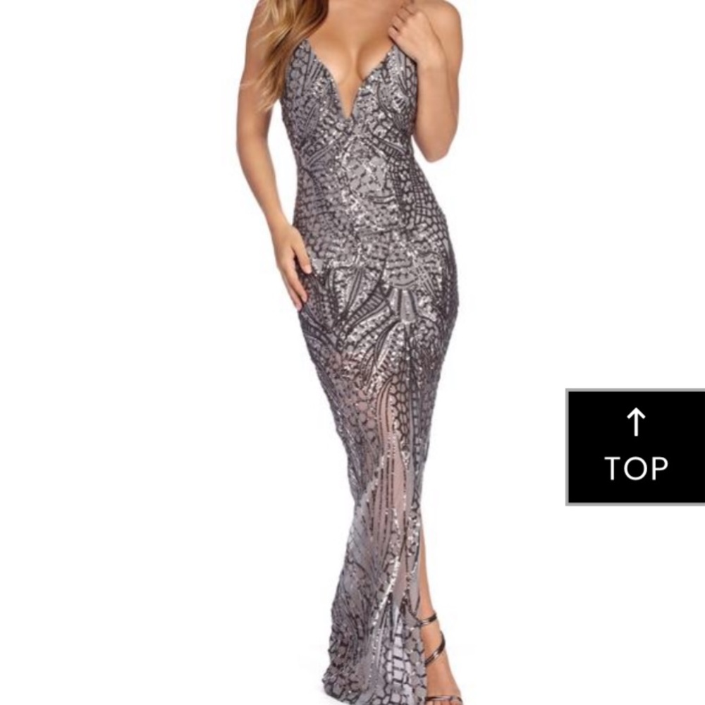 Windsor Fiona formal dress with slit